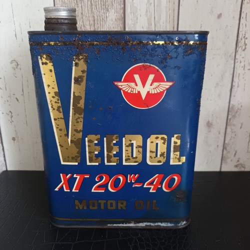 Ancien bidon huile veedol - d,