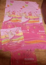 Parure Housse de couette + taie assortie lit 90 / 190 cm Princesse