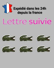 set de 6 patch logo crocodile