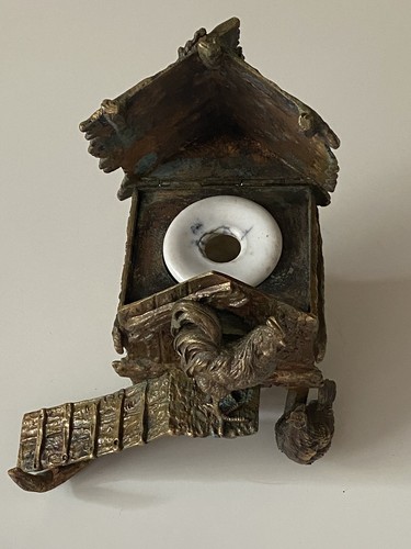 Encrier ancien bronze - encrier,