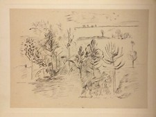 Pierre Tal-Coat, Paysage vers 1925, DESSIN à l'encre signé