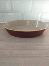 Plat à four terrine ovale en terre cuite émaillée