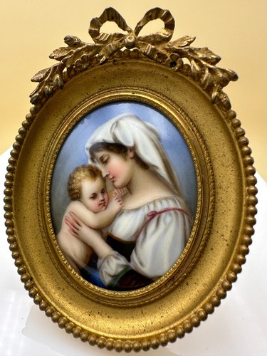 Ancien tableau miniature - , sur