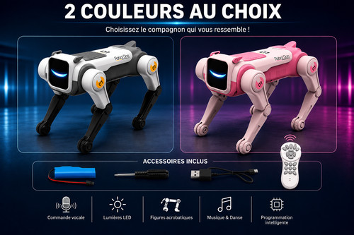 Robot chien intelligent rc - chien, ia