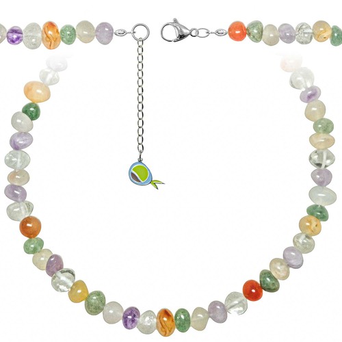 Collier pierres naturelles - collier, en