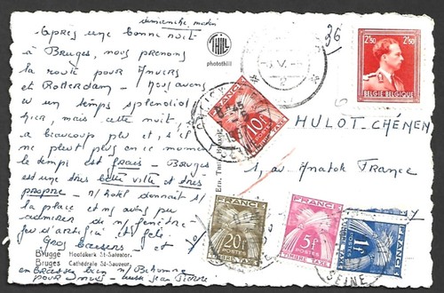 Carte postale belgique avec - belgique,