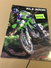 Kawasaki KLX300R 1999 prospectus catalogue publicité brochure