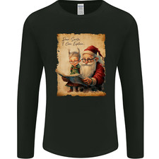 Cher Père Noël, Je Peux Expliquer T-Shirt À Manches Longues Pour Hommes De Noël