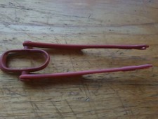 Accessoire 2 barre d attelage marron,chariot, diligence cheval Western Playmobil