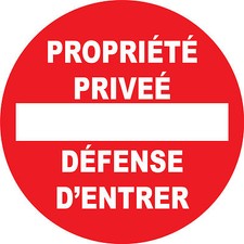 Panneau alu "propriété