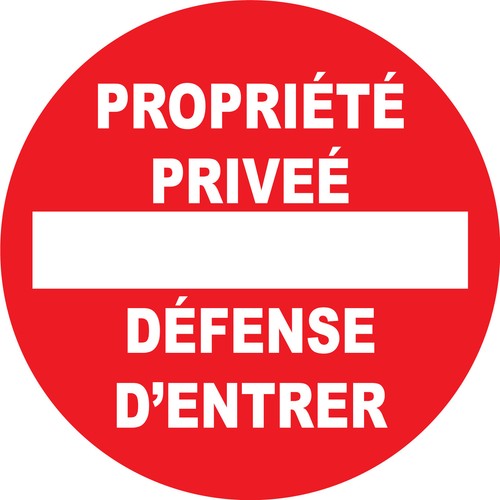 Panneau alu propriété - panneau, "propriété