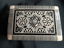 Coffret boite à bijoux  Syrien XXème bois nacre marqueterie DN3783/1