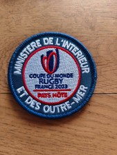 Ecusson rondache Coupe du monde de Rugby 2023 MINISTERE DE L'INTERIEUR 