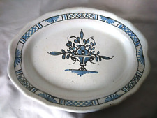 ANCIEN BEAU GRAND PLAT FAIENCE