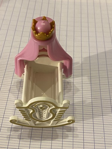 Playmobil berceau rideau rose - berceau,