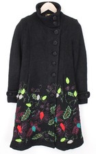 DESIGUAL Women's Black Coat