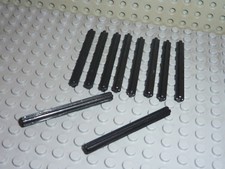 10 x LEGO TECHNIC Black Axle 6