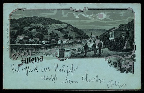 Lithographie clair lune - clair, de