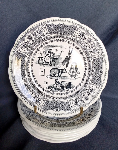 Assiettes rébus gien - 6,