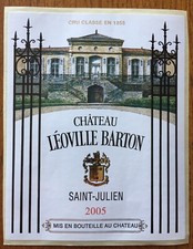 Étiquette Château Léoville