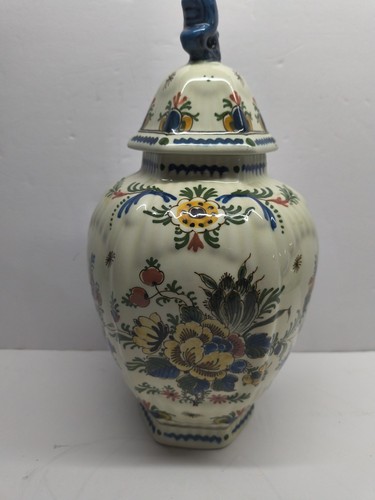 Royal delft polychrome lidded - delft,