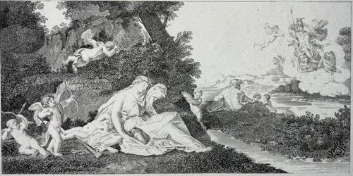 Mars rhea gravure - mars, nicolas