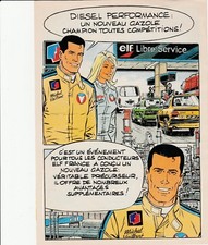 GRATON. Michel Vaillant, Julie Wood, RARE PUB BD pour DIESEL Performance, ELF 90