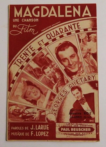 Partition vintage sheet music