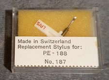 Diamant réversible 33T/78T pour ELAC PE 188  (Emji 187)  - Fabrication Suisse -