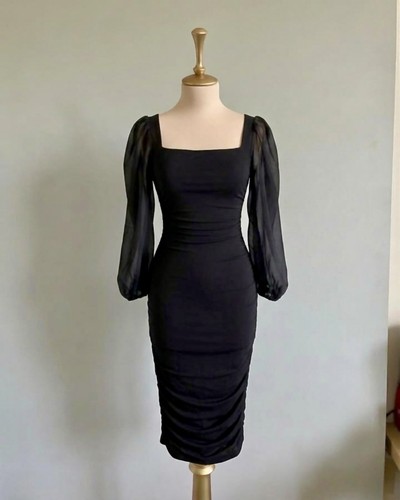 Robe moulante noir 36 - noir, s/36