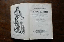 MANUEL DE TYPOGRAPHIE, Par LECLERC Paris, Encyclopedie RORET, 1921,