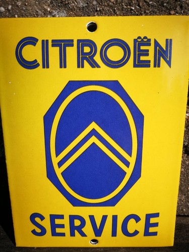 Plaque émaillée citroen - plaque,