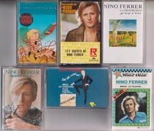 Nino Ferrer  lot de 6 cassettes K7 audio   Tape