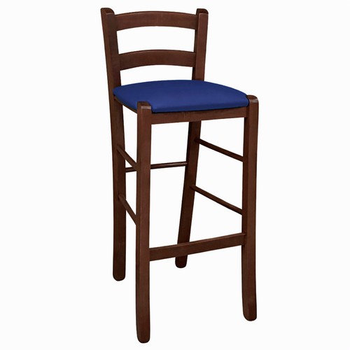 Tabouret bois noyer foncé - tabouret, en