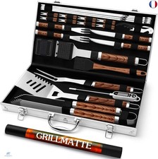 Grilliance 26pcs Kit d'accessoires pour Barbecue Professionnel, Ensemble