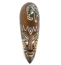 Masque décor éléphant batik