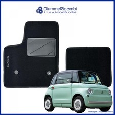 Série 2 Tapis - Tapis En Moquette Noirs Pour Fiat Topolino Depuis 2023