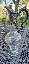 Carafe/aiguière ancienne monture régule etain -34 cm - piedouche