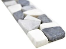Bordure marbre pierre ciot gris blanc noir cuisine bain Bor-WG0102_b | 1 pièce