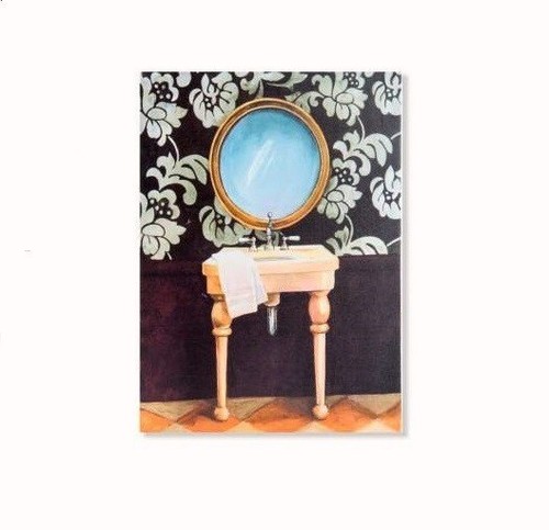 Cadre toile tableau lavabo - toile,