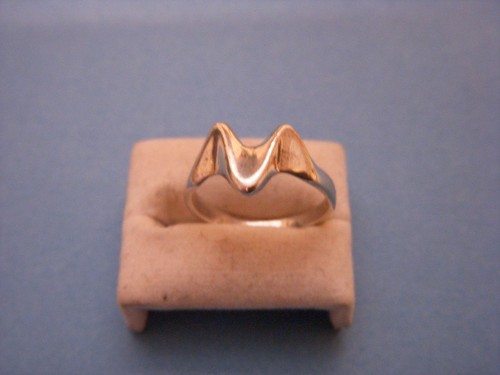 002 bague argent - massif,