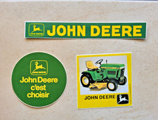 Lot Autocollants  JOHN DEERE  Tracteur tondeuse sticker publicitaire vintage