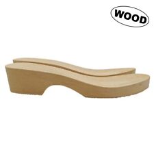 Base en Bois D'Érable pour mule DIY - Talon 5cm, Plateforme 2cm - Bois 8