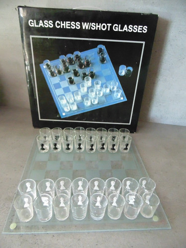 Jeux échec verre - d'échec, en