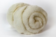 Nappe De Laine Cardée Blanche