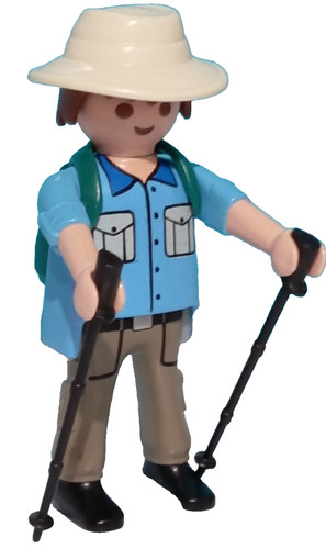 Playmobil figurine randonneur - figurine,