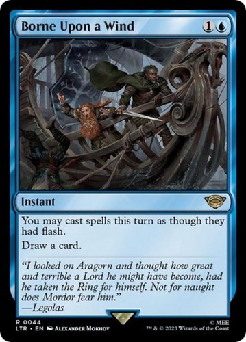 Borne upon wind foil near - upon, -foil