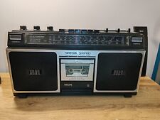 Ghettoblaster boombox Radio K7 PHILIPS D8212 En Bon État A Réparé Ou Pour Pièce 