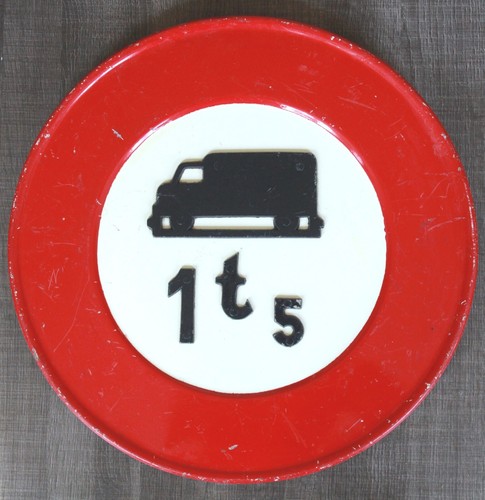 Ancien panneau signalisation