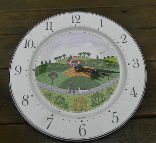 Assiette pendule quartz - pendule,